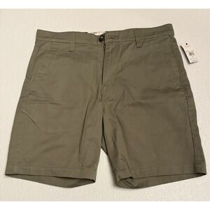 Volcom Barracks Relaxed Chino Shorts 19" Army Green Men's Size 32 NWT